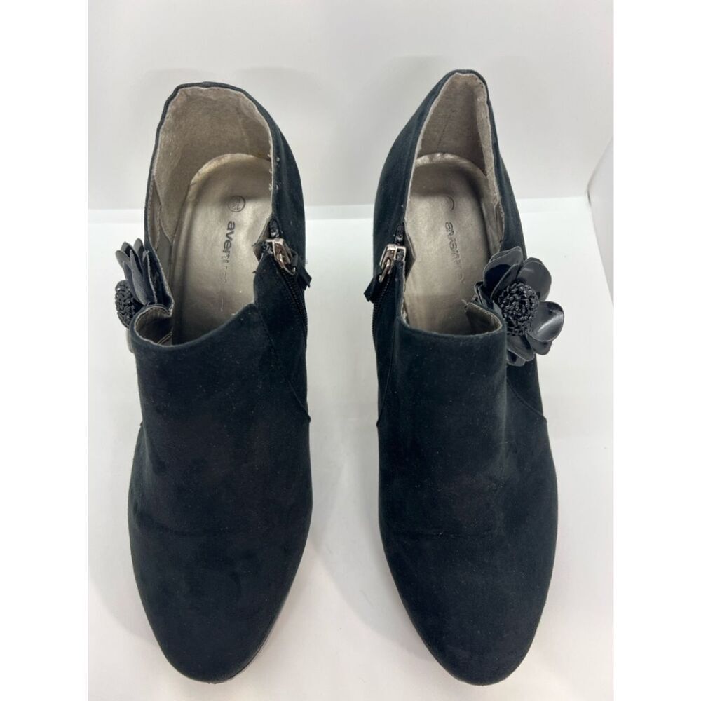 Sexy Black High Heeled Booties By Avenue. Size 12W - Picture 9 of 12